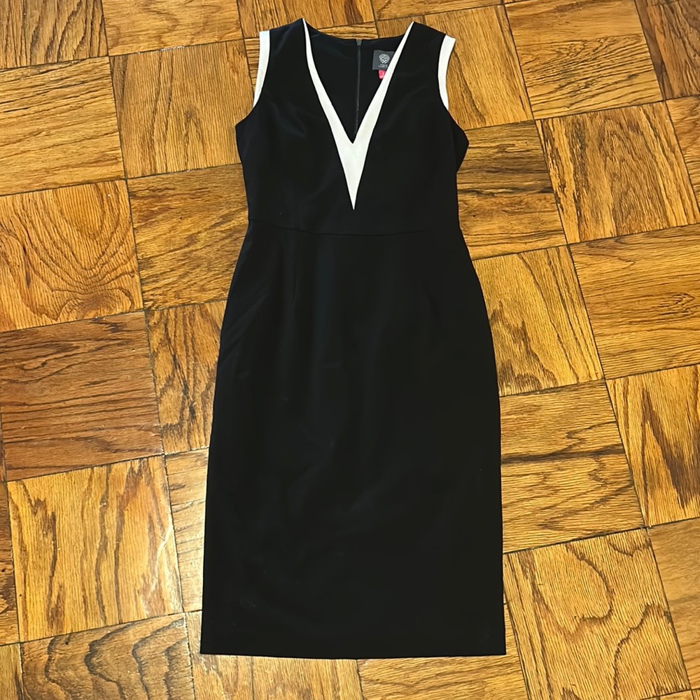Vince Camuto size 6 black and white dress